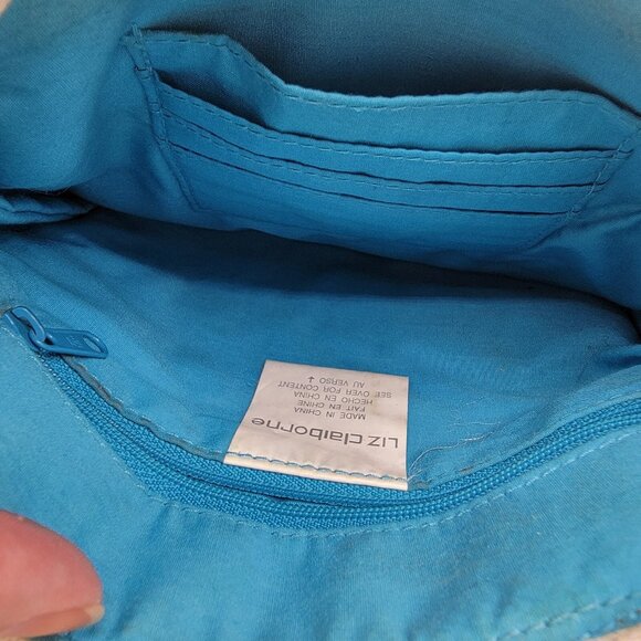 Liz Claiborne Multicolor Tan Cream‎ Crossbody Shoulder Purse Knitted  EUC - Picture 6 of 8